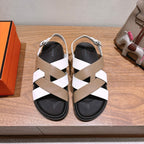 HM 25 Heracles Sandal White Nude Calfskin