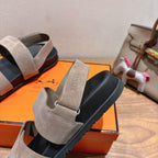 HM Men's 25 Genius Sandals Beige Suede 651346