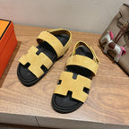 HM Men's 25 Genius Sandals Yellow Suede 651351