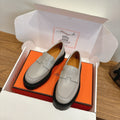 HM 26ss Loafers Gray Calfskin 638434