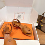 HM 26ss High Heel Sandal 50 Camel Brown Calfskin 638411