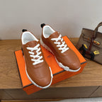 HM 26ss Sneakers Camel Brown Leather 638574