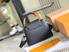 CAPUCINES MINI 21 BLACK TAURILLON GOLD HARDWARE