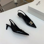ALMA TRIOMPHE SLINGBACK IN BLACK PATENT CALFSKIN