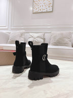 CL 25C Chelsea Booty Lug Black Suede 167683