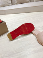 CL 25 Slippers Nude Top Layer High Gloss Calfskin 307500