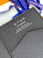 LV x TM Passport Cover Black Multicolor Monogram Canvas