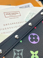 LV x TM Pochette Accessoires 22cm Black Muticolor Monogram Canvas