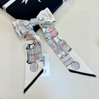 CC  Twilly Mini Scarf 120cm White Mulberry Silk 929777