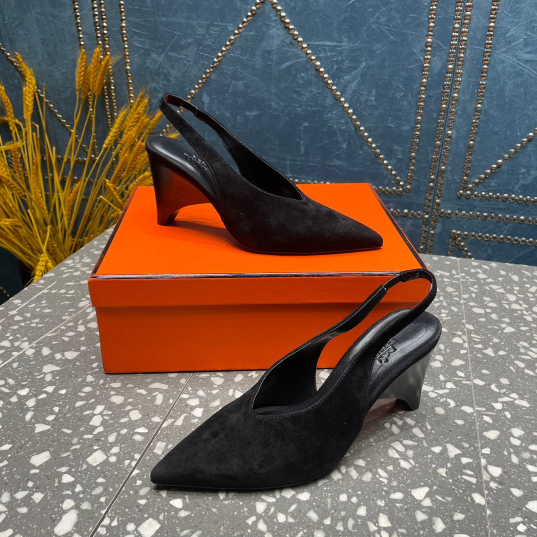 HM Intime 70 Pump Black Suede 962931