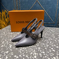 LV 26ss Slingback 75 Gray Cowhide 628438