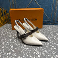 LV 26ss Slingback 75 White Cowhide 628439