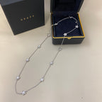 Graff New Full Diamond 11-Petal Sliver Necklace