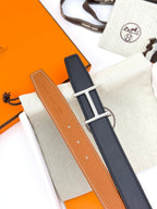 HM 32mm Hisseo belt & Reversible Brown leather 186454