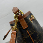 CELINE TEEN CLARA 19 BAG BLACK BROWN CALFSKIN