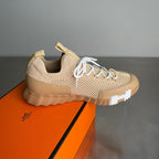 HM Men's 25 Lift Sneaker Beige Mesh Calfskin 703782