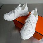 HM Men's 25 Lift Sneaker White Mesh Calfskin 703771