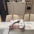 Jimmy 25 Slippers White Nappa Leather 240102