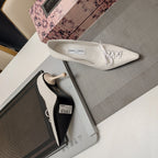Jimmy 25 Pump High Heels White Cowhide 240004