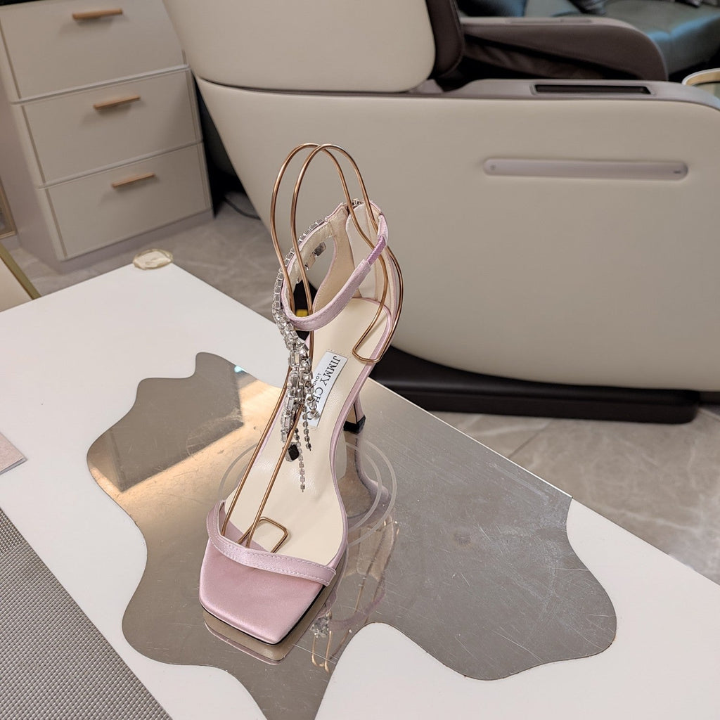 Jimmy 25 Verity Sandal 70 Lemonade Pink Silk 240035