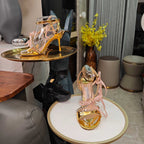 Jimmy 26s High Heeled Sandals 100 Gold Lambskin 596327