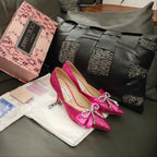 Jimmy 26s Crystal Pumps 85 Pink Silk Satin Cowhide 596335