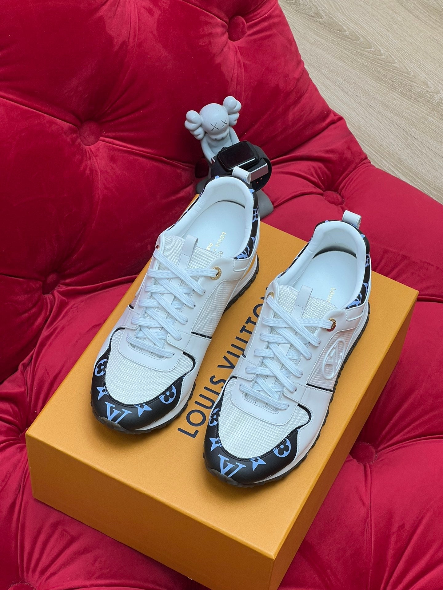 LV Run Away Trainer 60mm White Calfskin