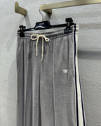 Celine 25 Pant Grey White Velvet Cotton