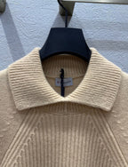 MC 2025 Turtleneck Sweater Beige Cashmere