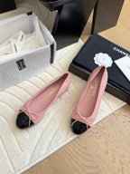 CC 25C Ballet Flat Two-tone Patent Calfskin