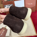 LP Open Walk Ankle Boot In Brown Chocolate Suede 978064