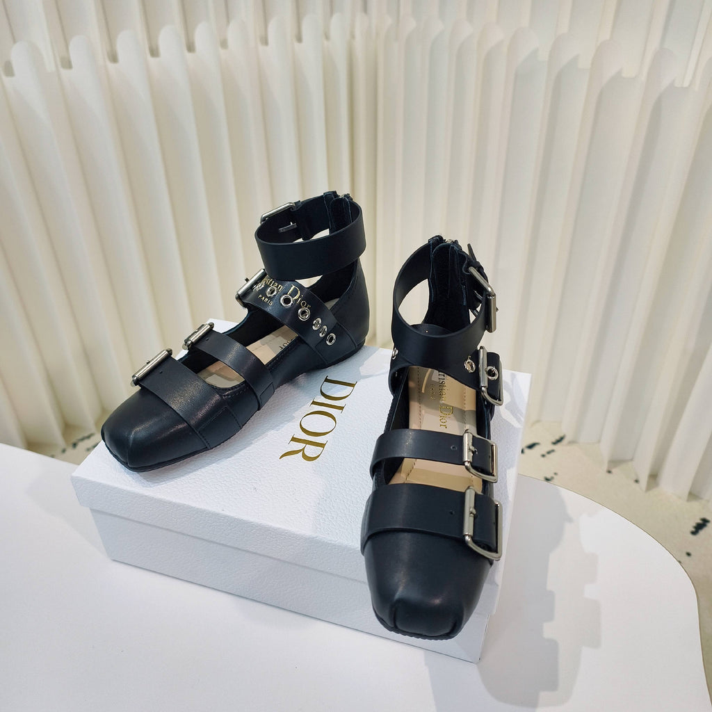 CD 25 Mary Jane Flat Calfskin and Suede 237989