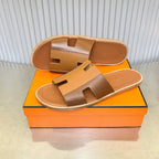 HM Men's Izmir Slide Brown Cowhide 669076