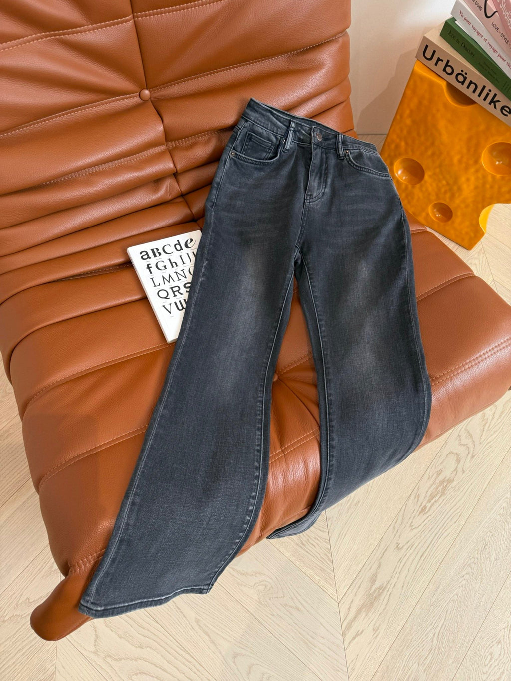 Prada Flared jeans Black and Blue Cotton