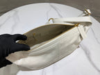 CD Jacquard Hobo Bag 23 With Chain White Calfskin