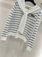 Miu Miu 25 Striped Knit Sweater Scarf 288654