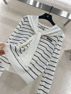 Miu Miu 25 Striped Knit Sweater Scarf 288654