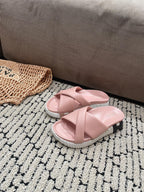 INFRA SANDAL LIGHT PINK CALFSKIN