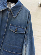 CD 25 Denim Jacket Blue Cotton