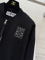 Loewe 25 Logo Jersey Track Jacket Black Cotton