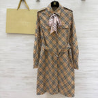 Bur 25 Plaid Cotton Shirt Dress