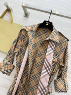 Bur 25 Plaid Cotton Shirt Dress