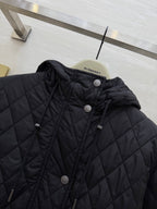 Burberry 25 Quilted Jacket Black Polyester Cotton