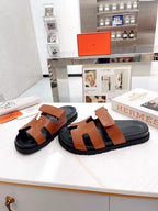 HM 2025 Chypre Sandals Brown Cowhide 294381