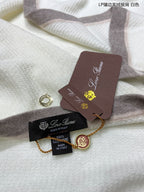 LP Scarf 170 CM In White Mix Grey Consinee Cashmere 205599