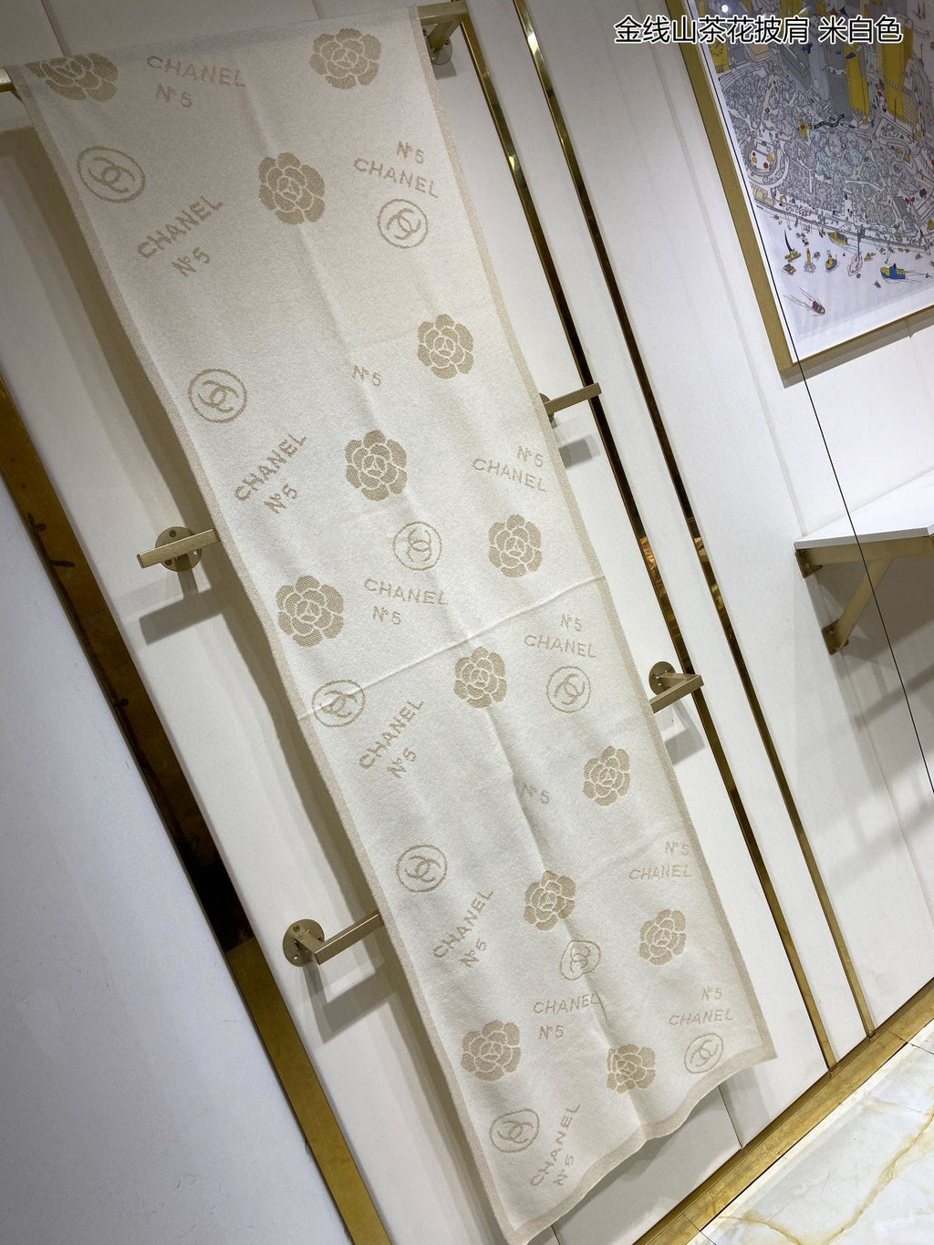 CC Scarf 195 CM In White Cashmere 407295