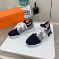 HM Depart Slip-on Sneaker In Dark Navy Blue Woven Fabric 106336