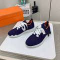 HM Depart Slip-on Sneaker In Navy Blue Woven Fabric 106325
