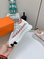 HM Flex slip-on sneaker In White Woven Fabric 106316