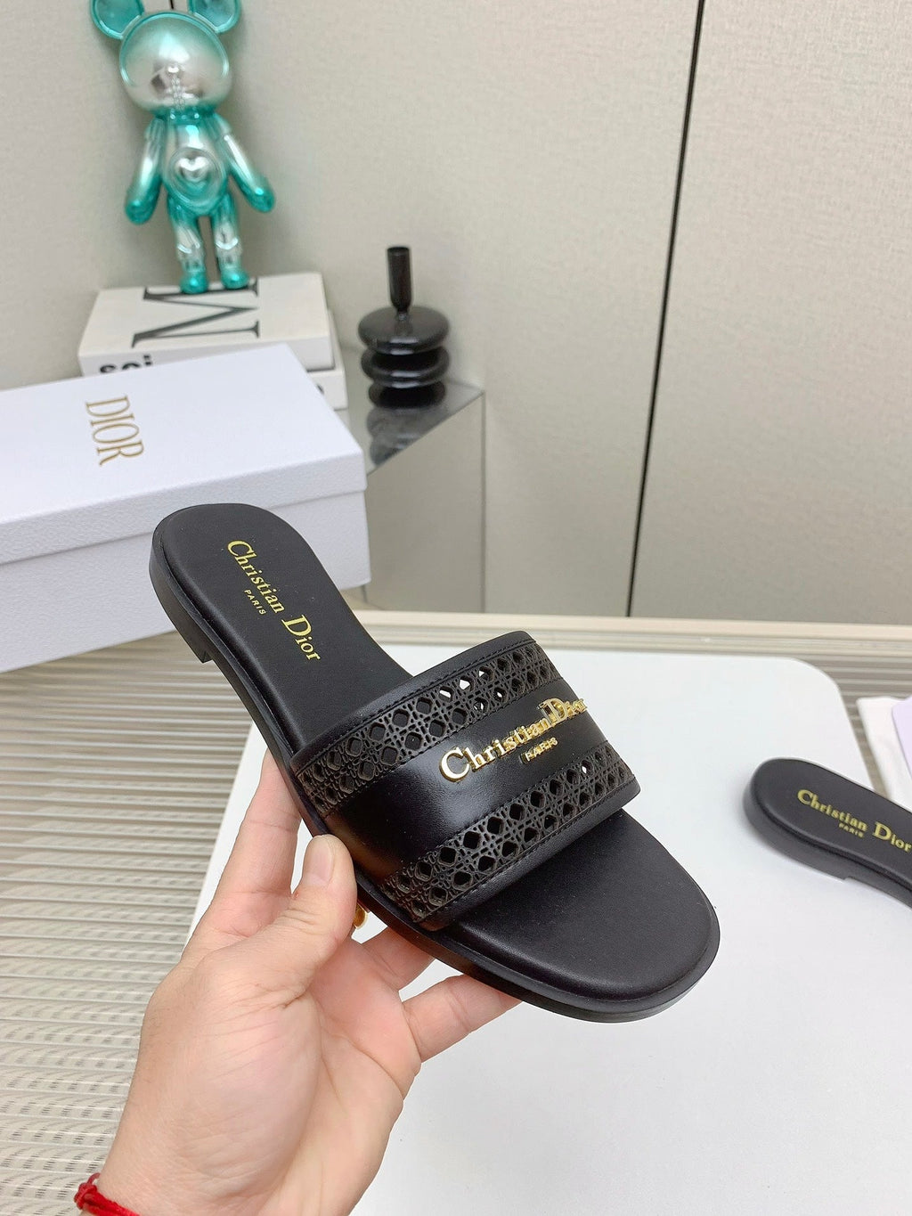 CD D-Lane Slide In Black Cowhide 106281